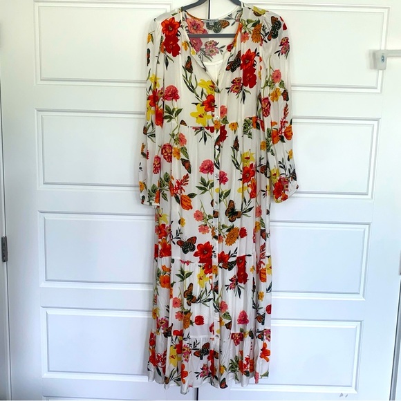 Rose Beverly Floral Print Maxi Dress - Multicolor - Picture 14 of 15